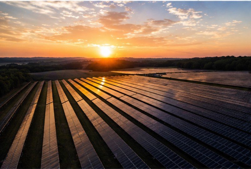 Utility-scale solar farm